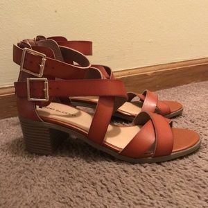 Brown Heel Sandals